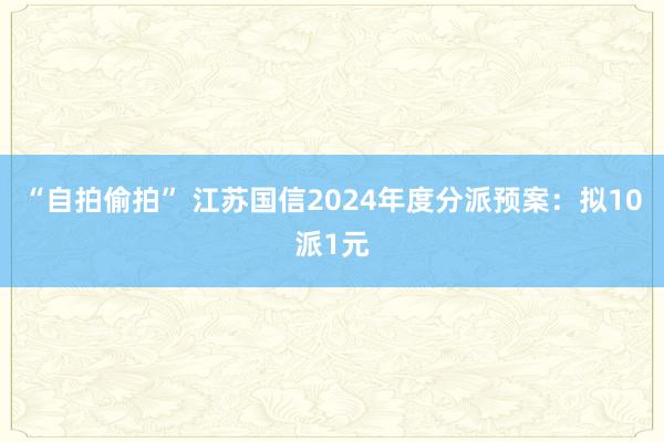 “自拍偷拍” 江苏国信2024年度分派预案：拟10派1元